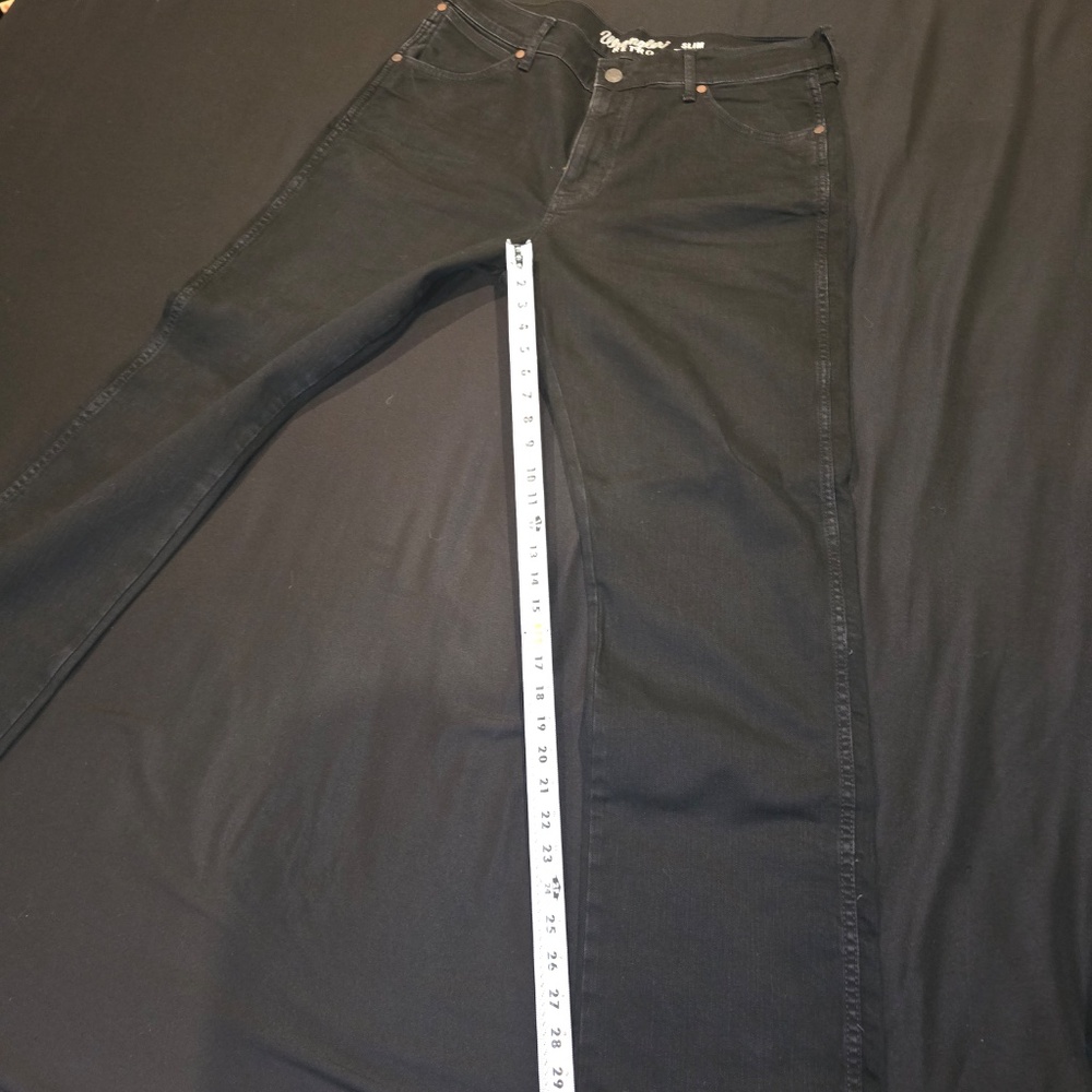 Wrangler Black Retro Slim Straight 36 x32 - Picture 6 of 9